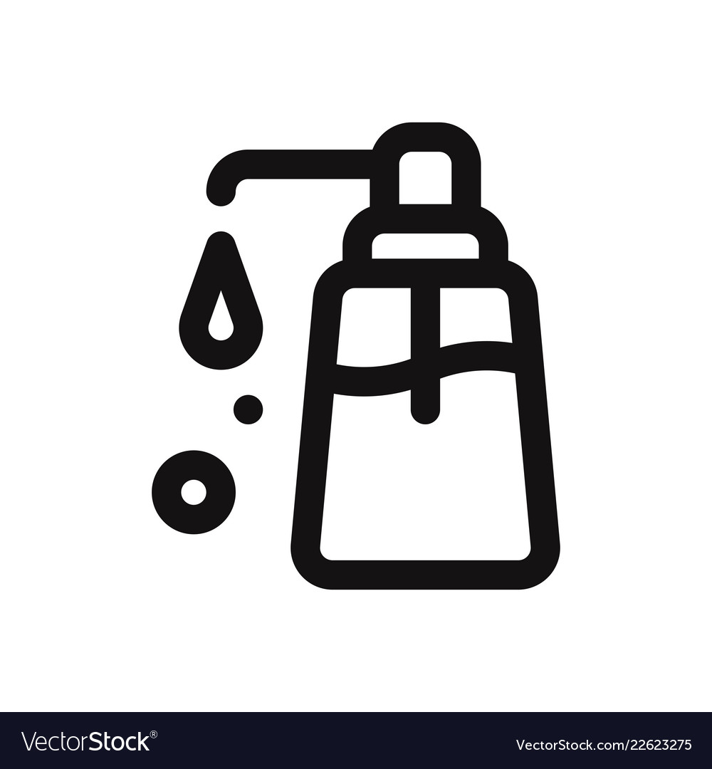 Liquid soap vector icon
